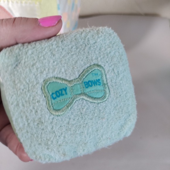 Vintage Cozy Bows Plush Stackable Blocks - Picture 5 of 9